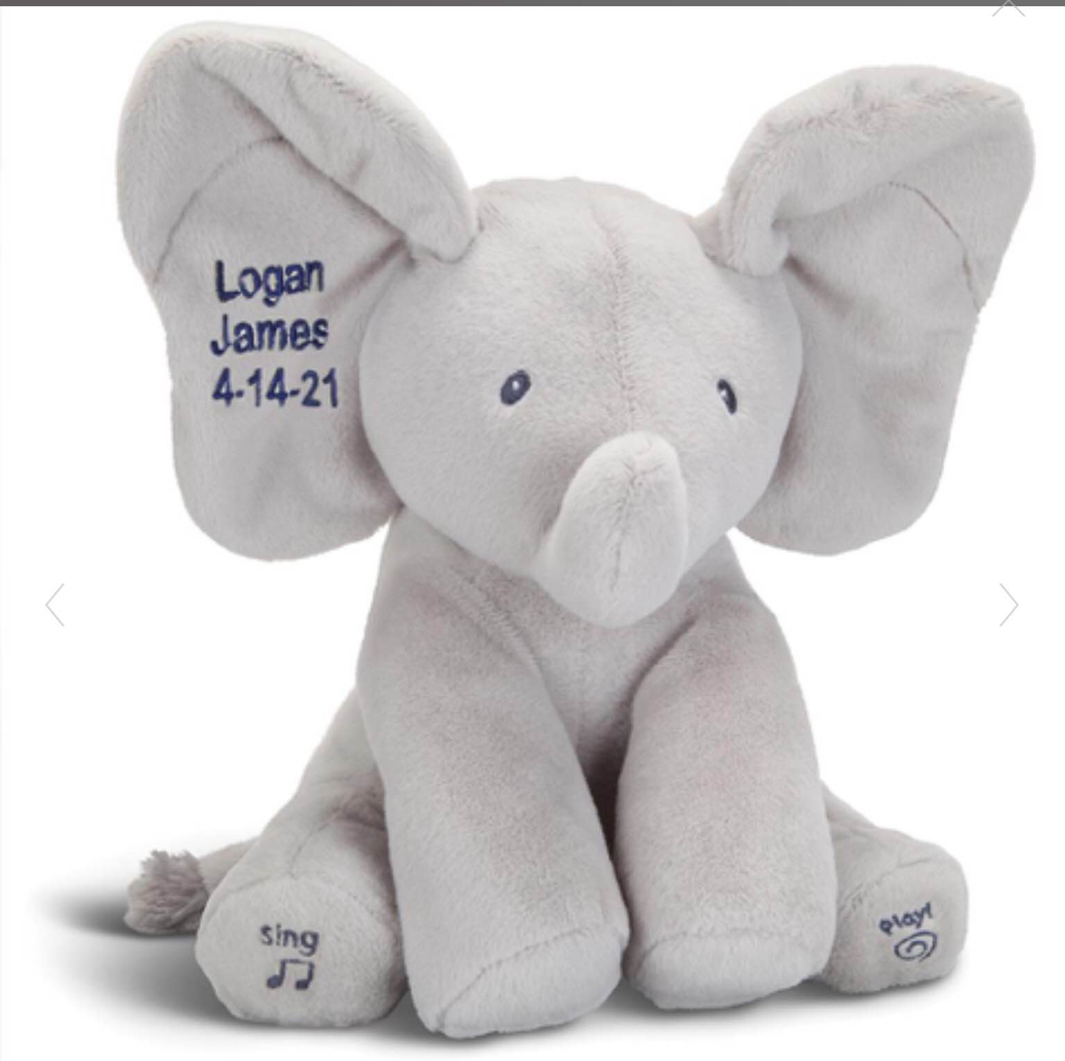 The Personalized Singing Peek-A-Boo Pachyderm