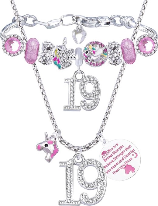 19th Birthday, 19th Birthday Gifts for Her, 19th Birthday Jewelry, 19th Birthday Bracelet,19th Birthday Necklace,19 Year Old Bracelet, 19th Birthday Decorations, 19th Birthday Decorations for Women