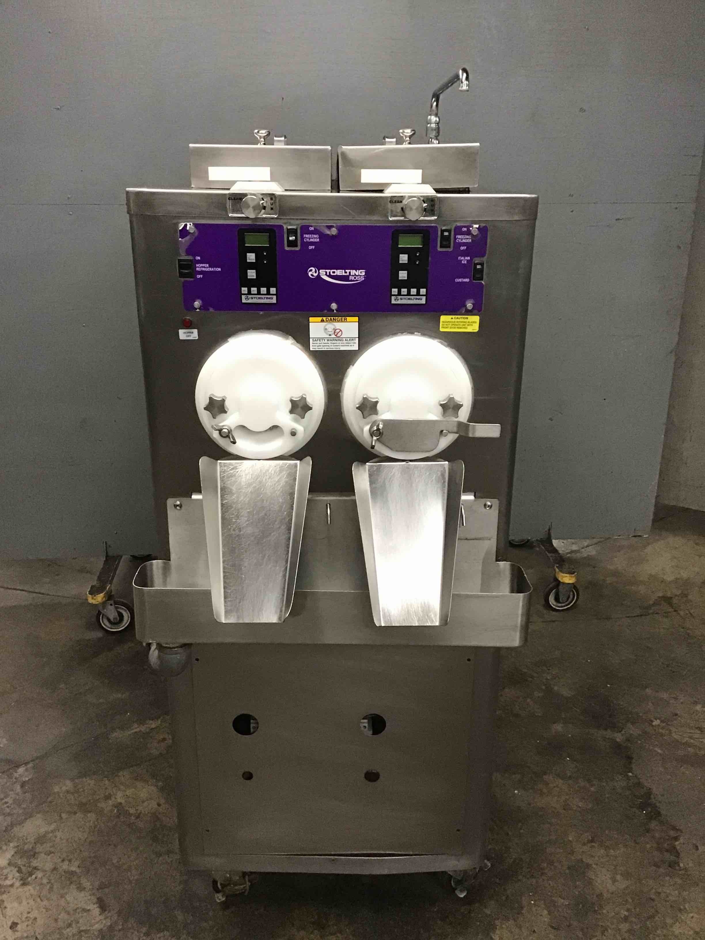 Stoeling Two Barrel Continues Flow Frozen Custard Machine 