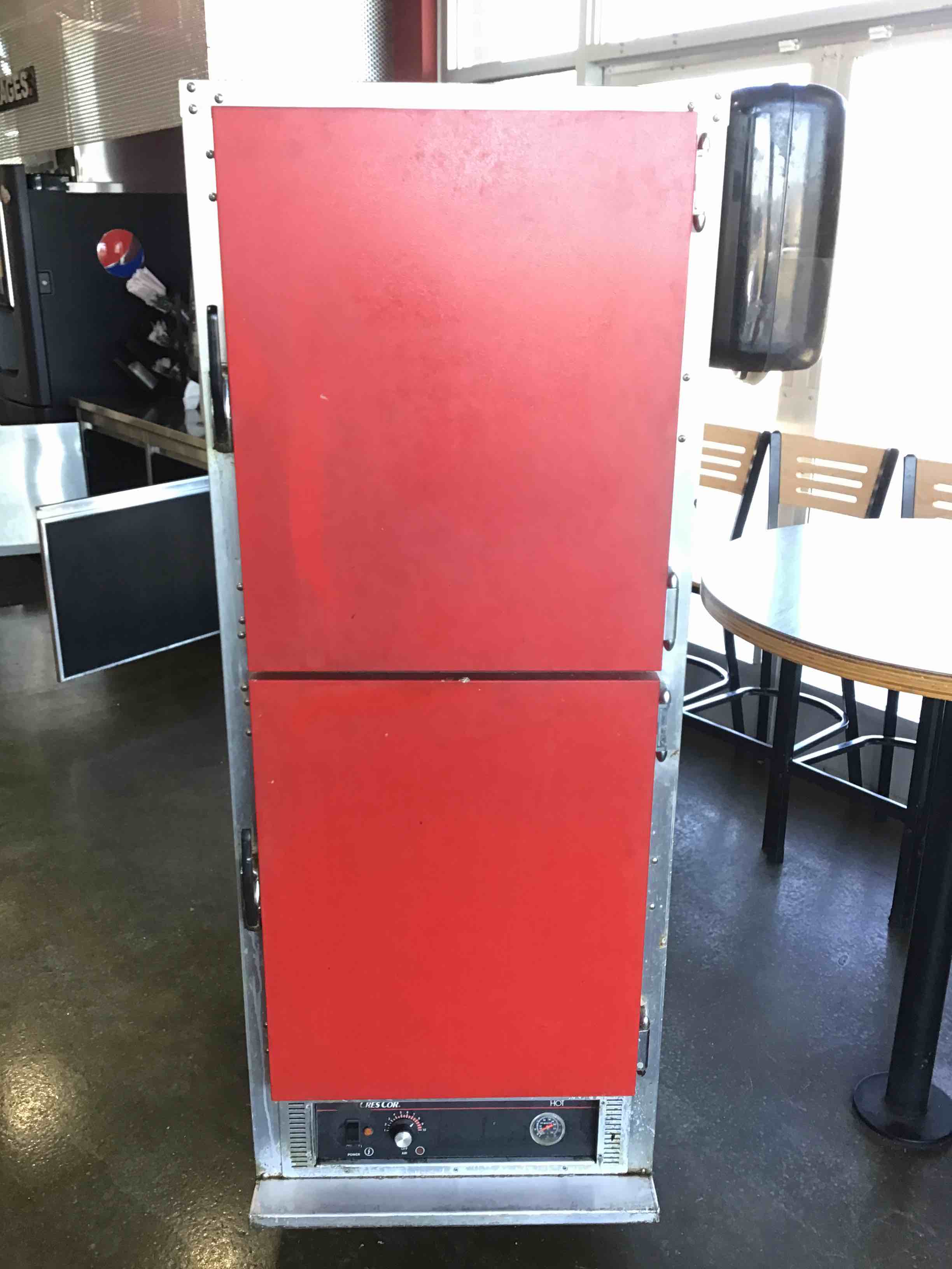 Cres Cor Full Height Split Door Heated Holding Cabinet On Casters 