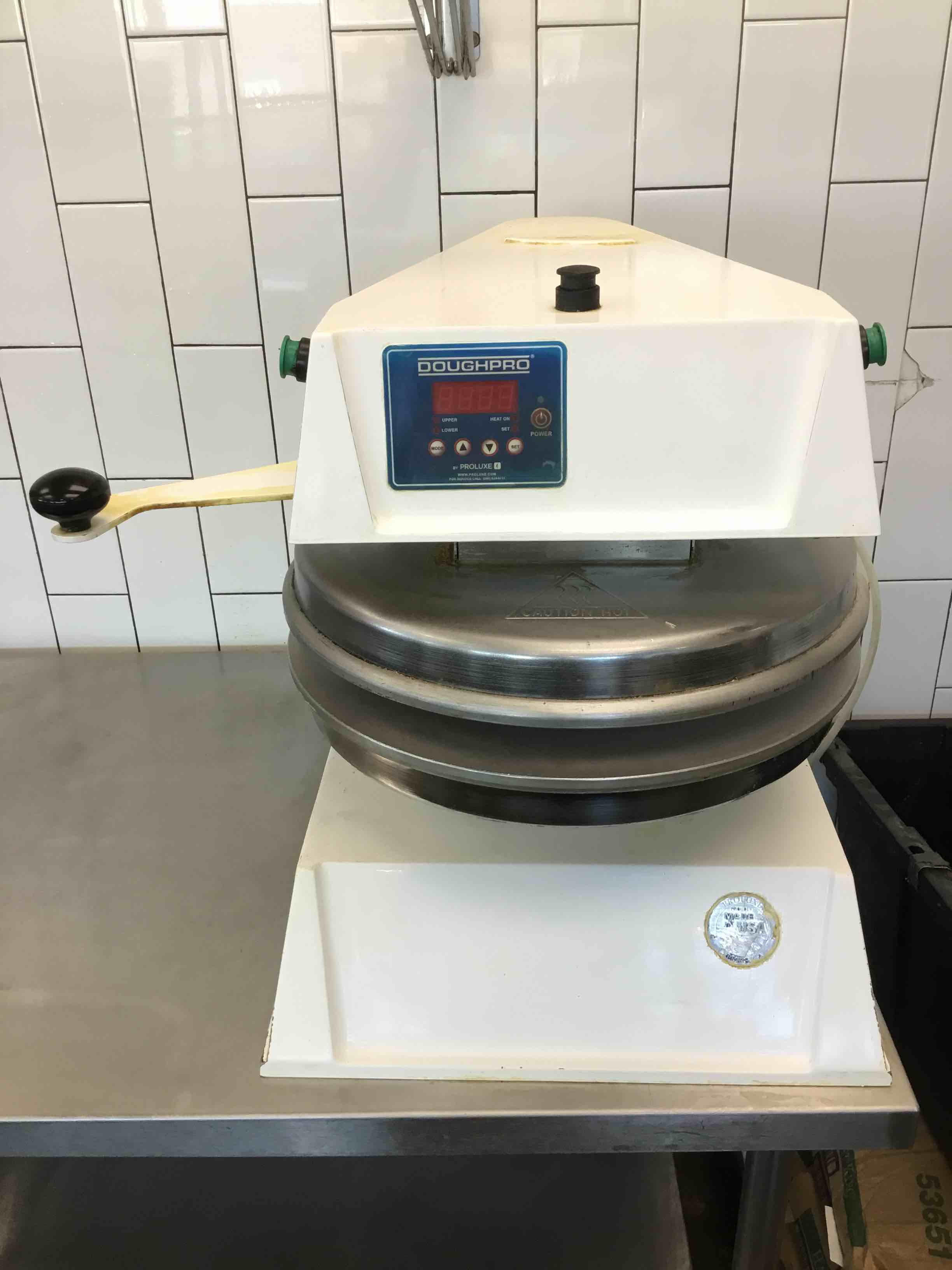2016 ProLuxe Semi-Automatic Pizza Dough Press With 2 Extra Press Plates 