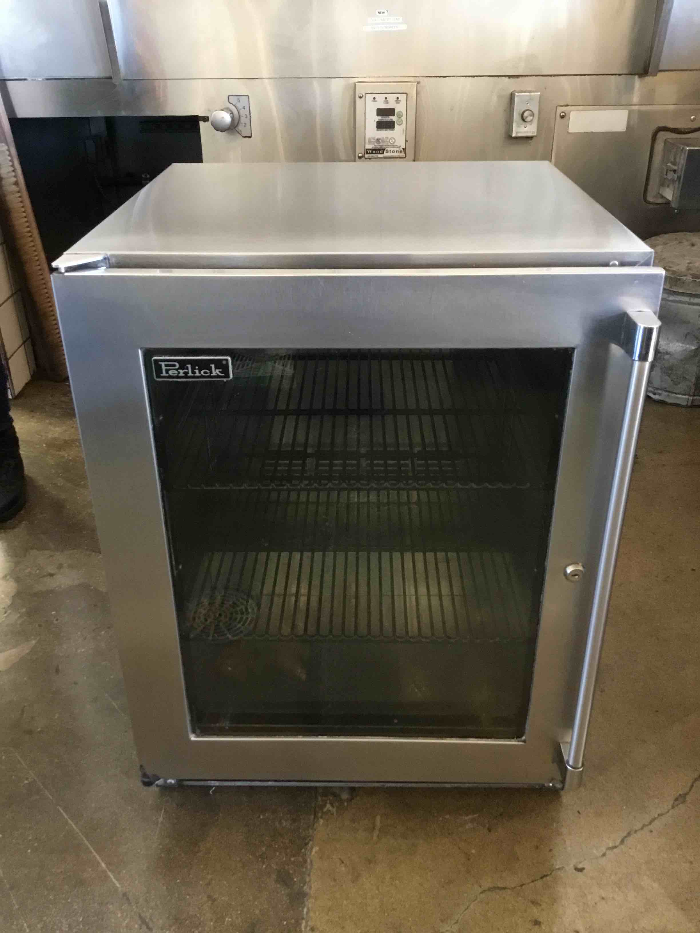 Perlick 24 Inch Glass Door Under Counter Refrigerator