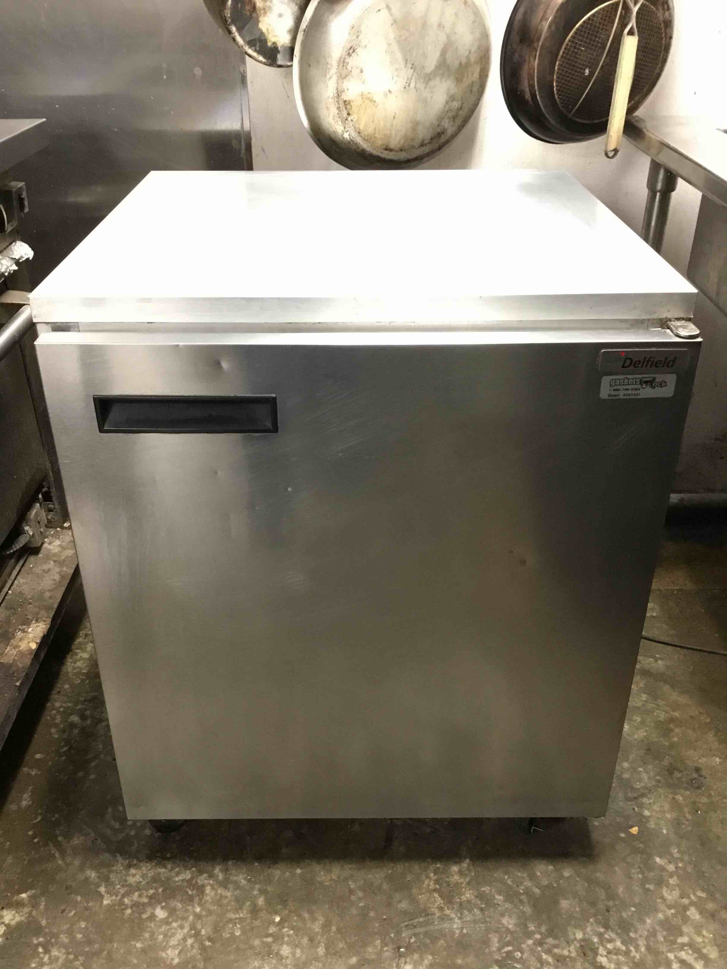 2018 Delfield 27 Inch Stainless Steel Under Counter Freezer On Casters