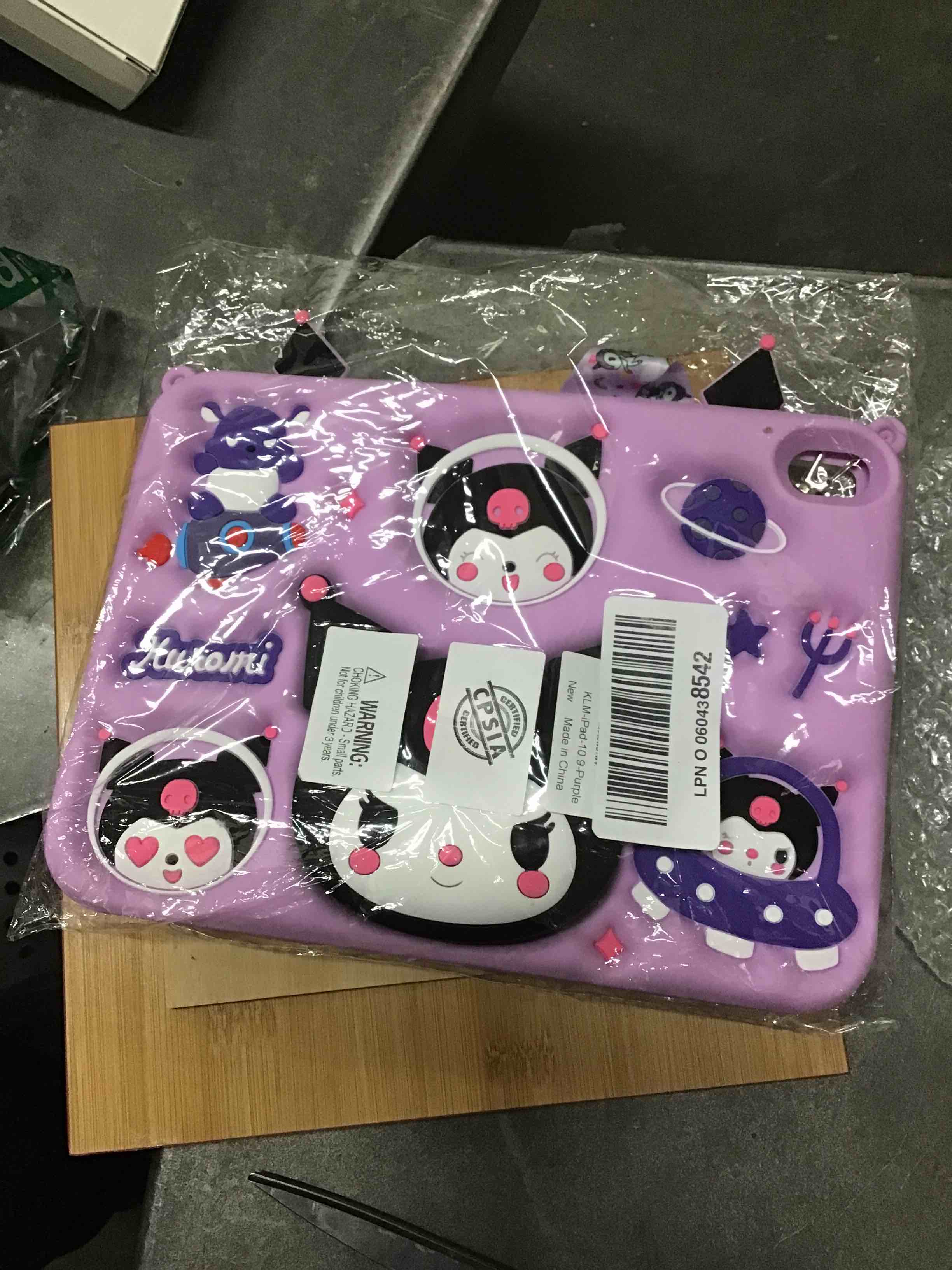 Cartoon Case for iPad Air 1/2 iPad 9.7 2017/2018?MONEHOYSY Cute Soft Silicone Kickstand [Drop Proof,Shock Proof,Anti Slip] Back Stand Cover Case for Kids Children Teens Girls Boys (for Kuro-1)