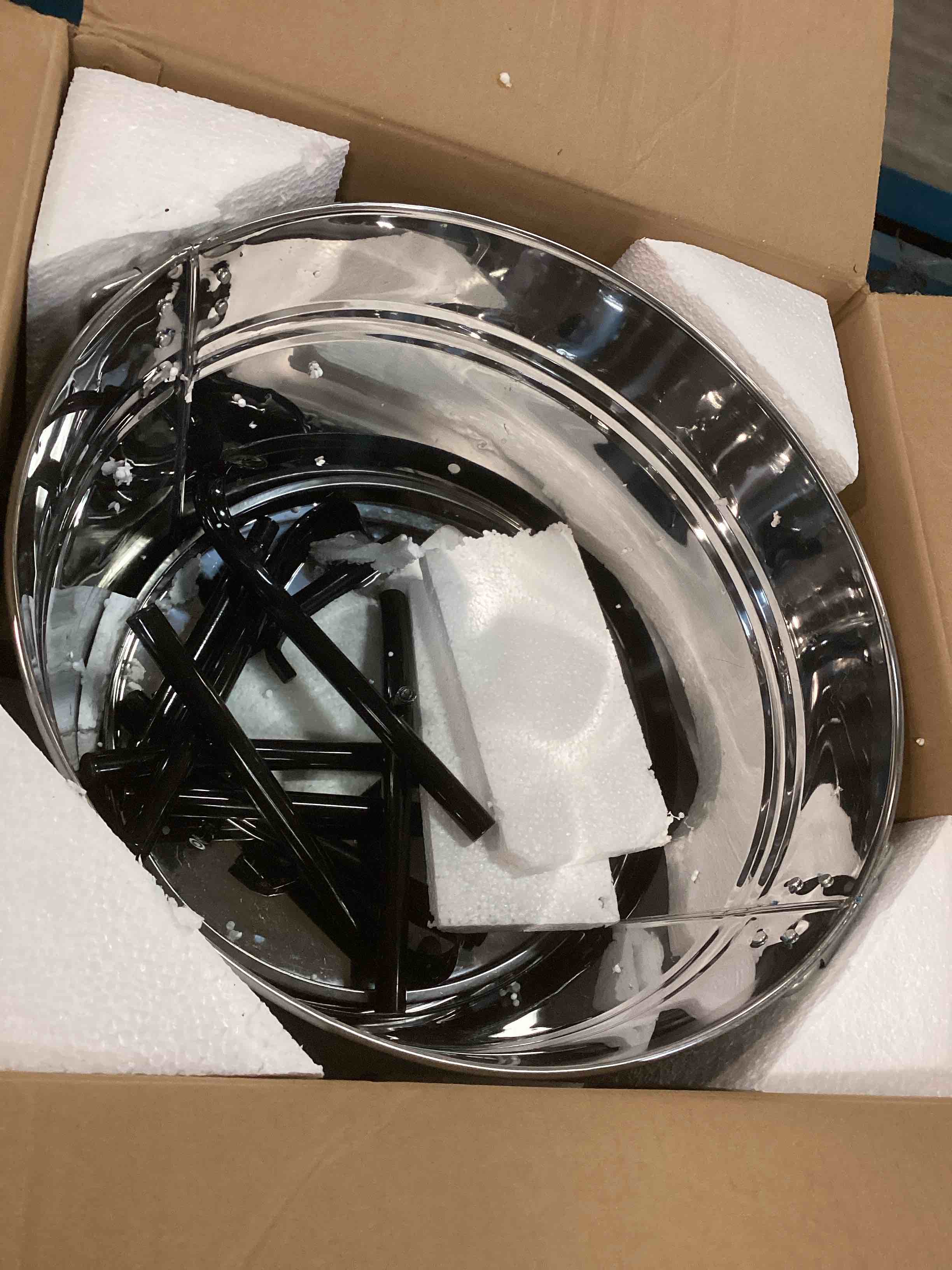 Sunnydaze Ice Bucket Drink Cooler with Stand and Tray Stainless Steel