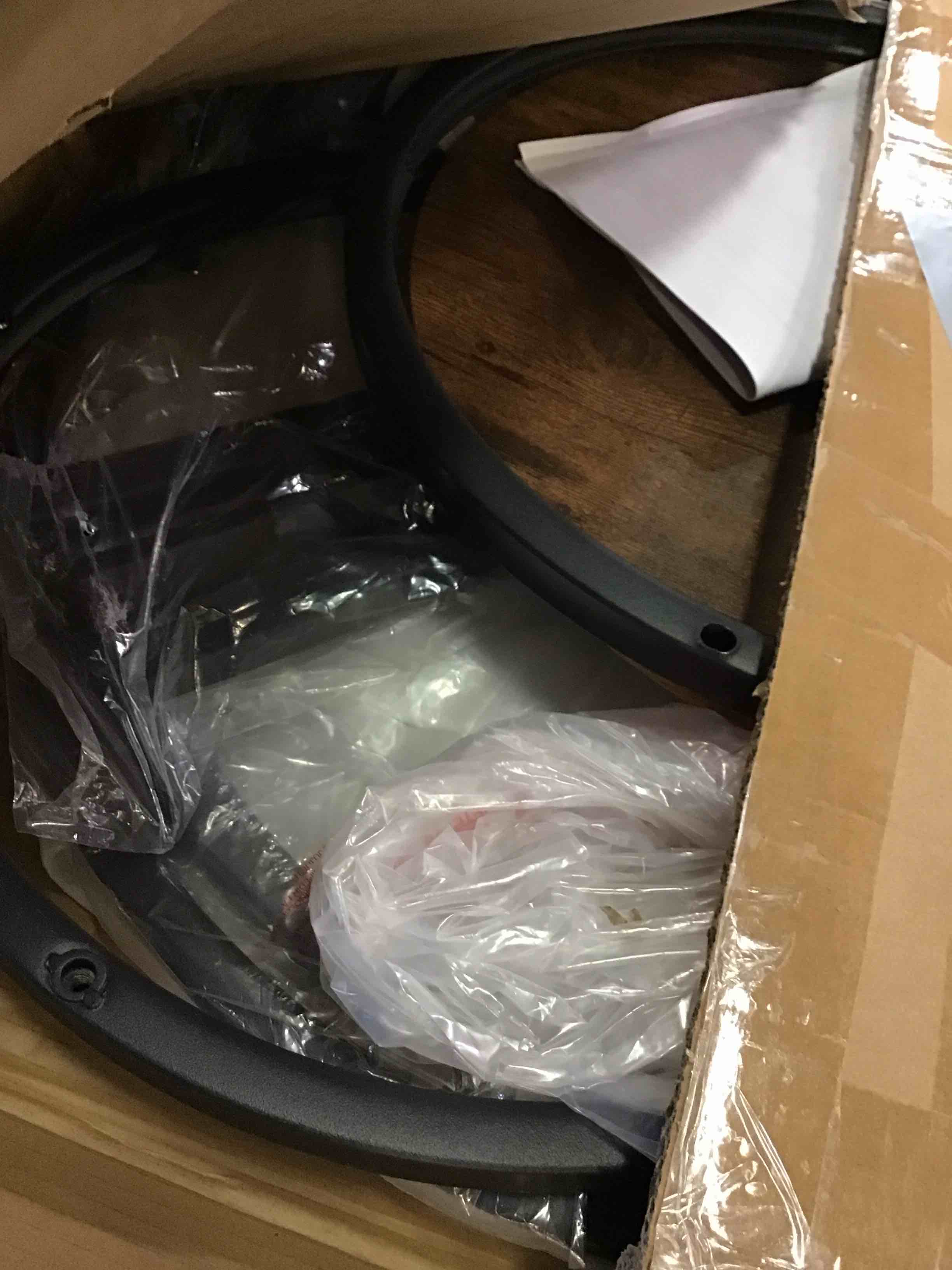 Round Coffee Table Set of 2 for Living Room,Black Small Coffee Table