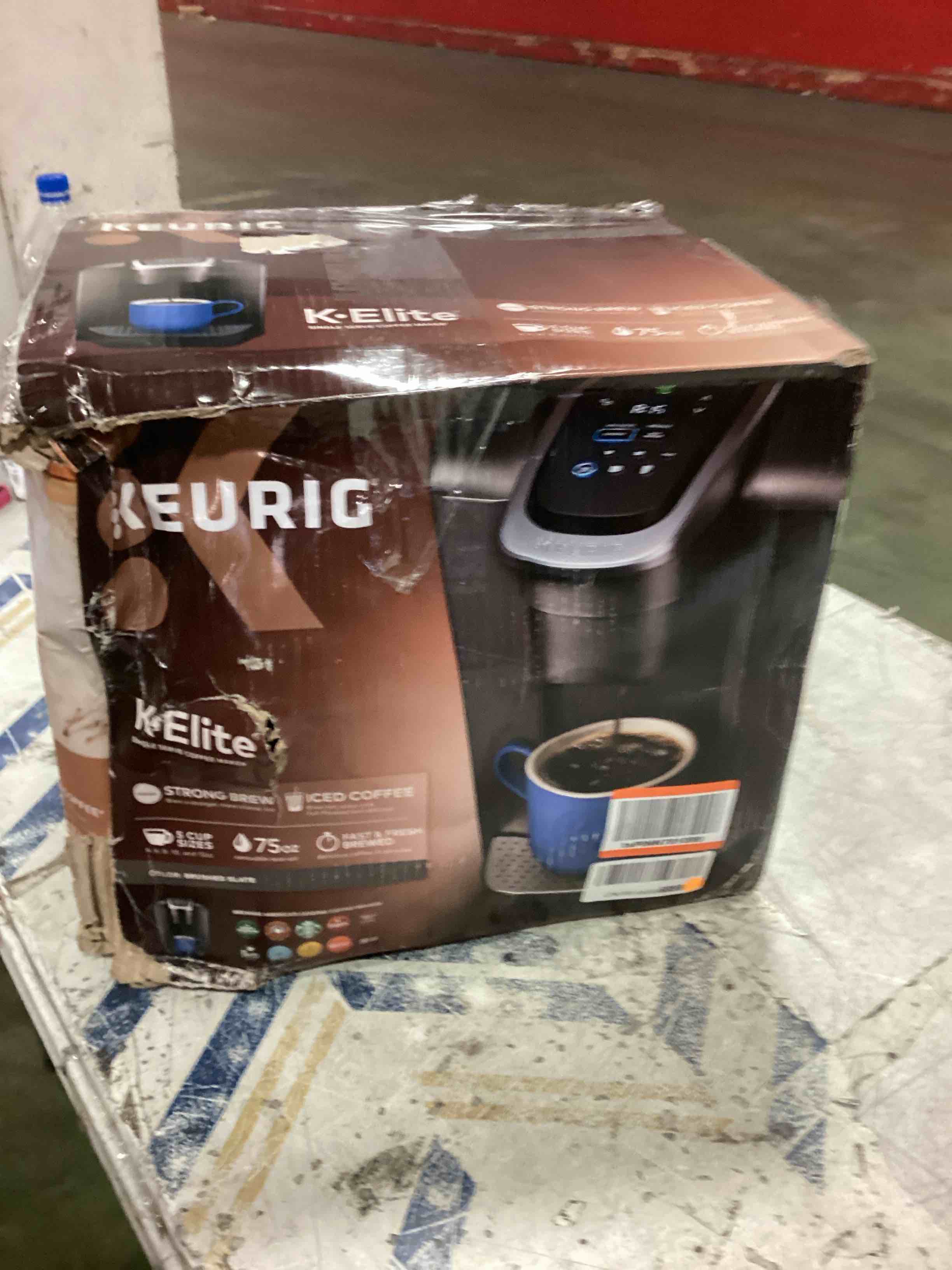 Keurig KElite SingleServe KCup Pod Coffee Maker, Brushed Slate, 12