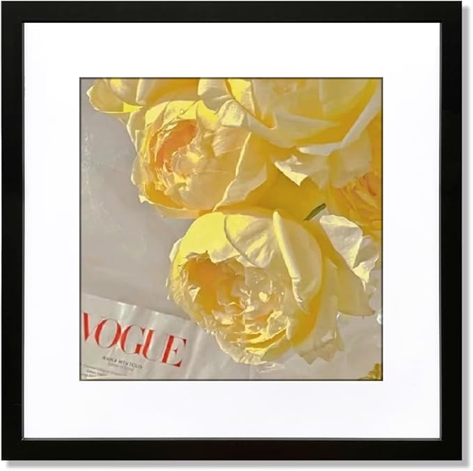 EZOOZE 24x24 Frame, Black 24x24 Picture Frame With Mat 20x20, Wall Hanging Elegant Simplicity Poster Frame, 3-Pack