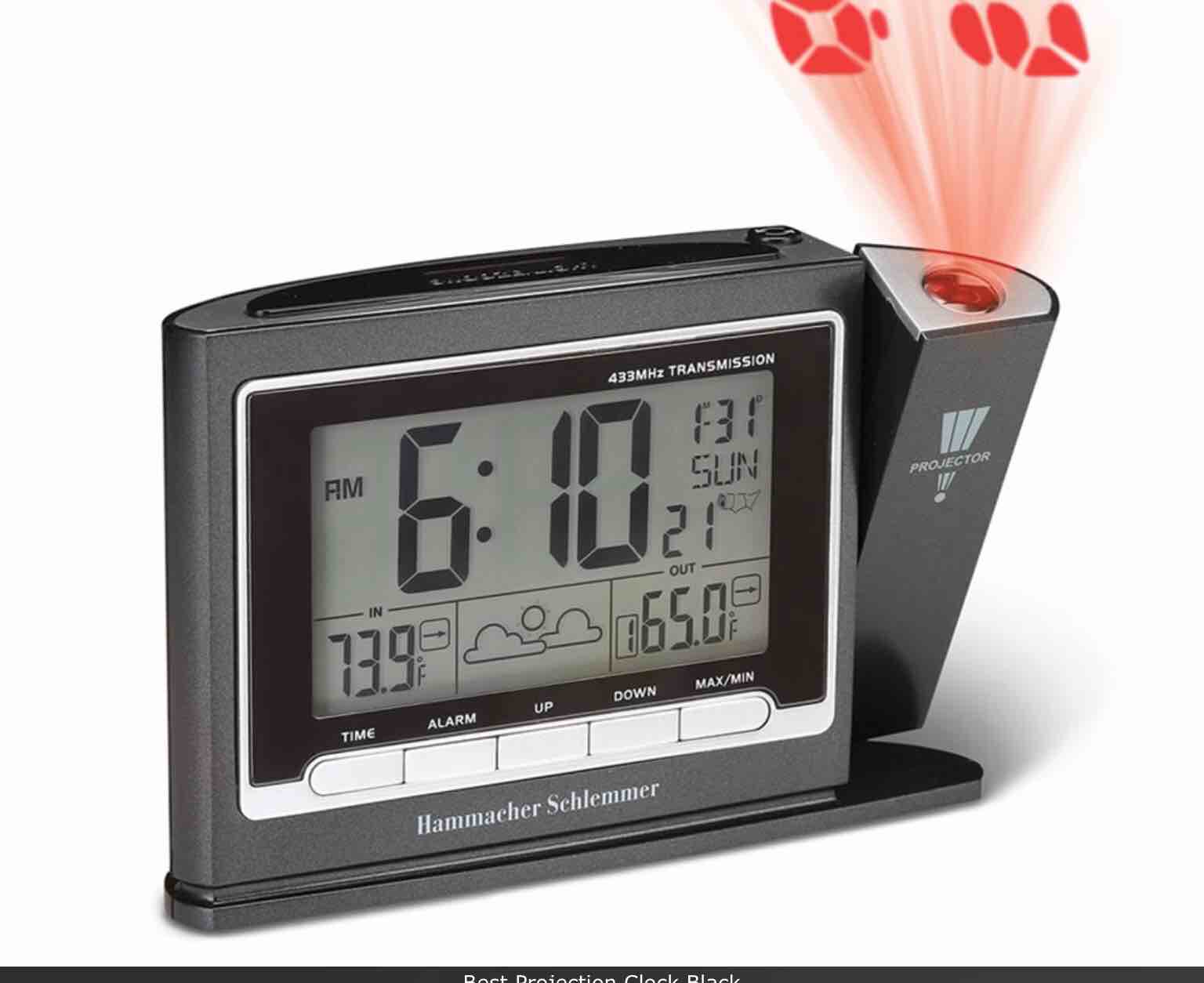 The Weather Forecasting Projection Clock 2 pieces