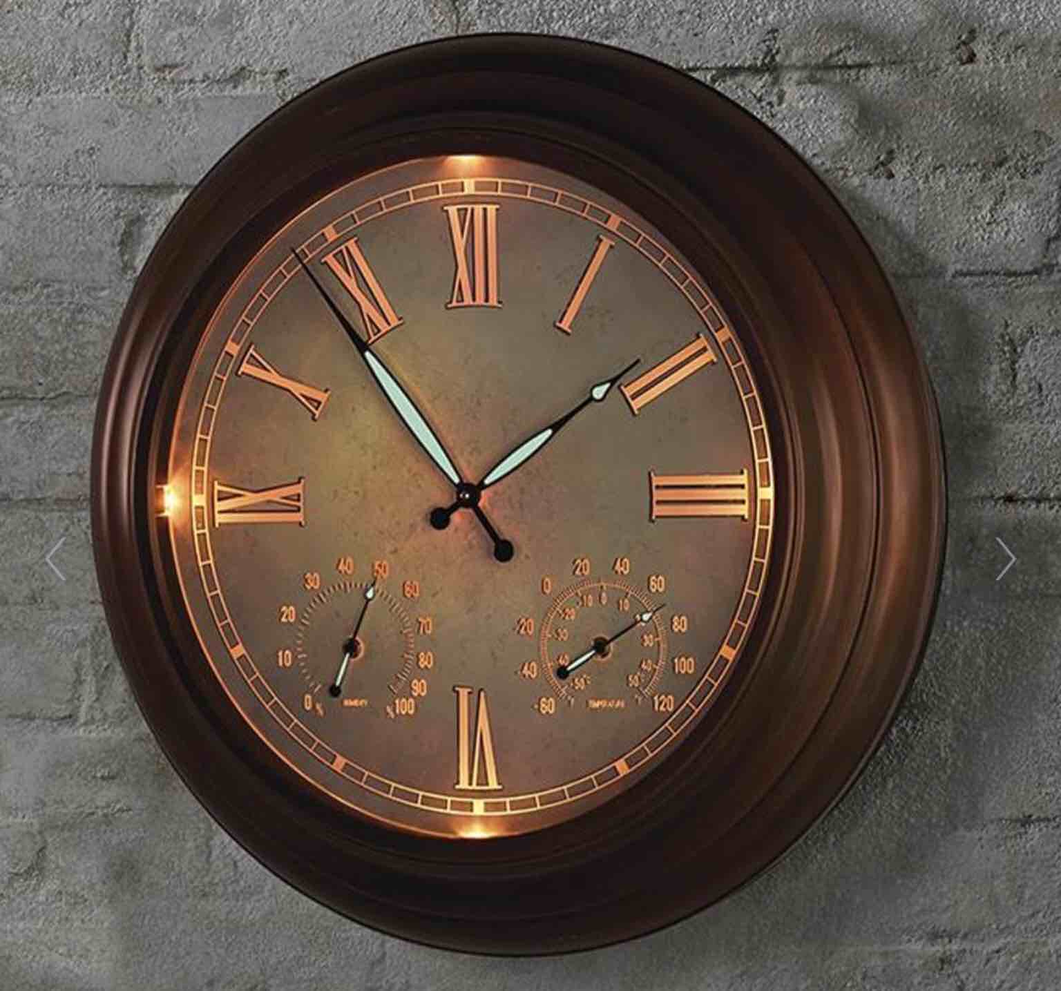 The 24" Outdoor Lighted Atomic Clock