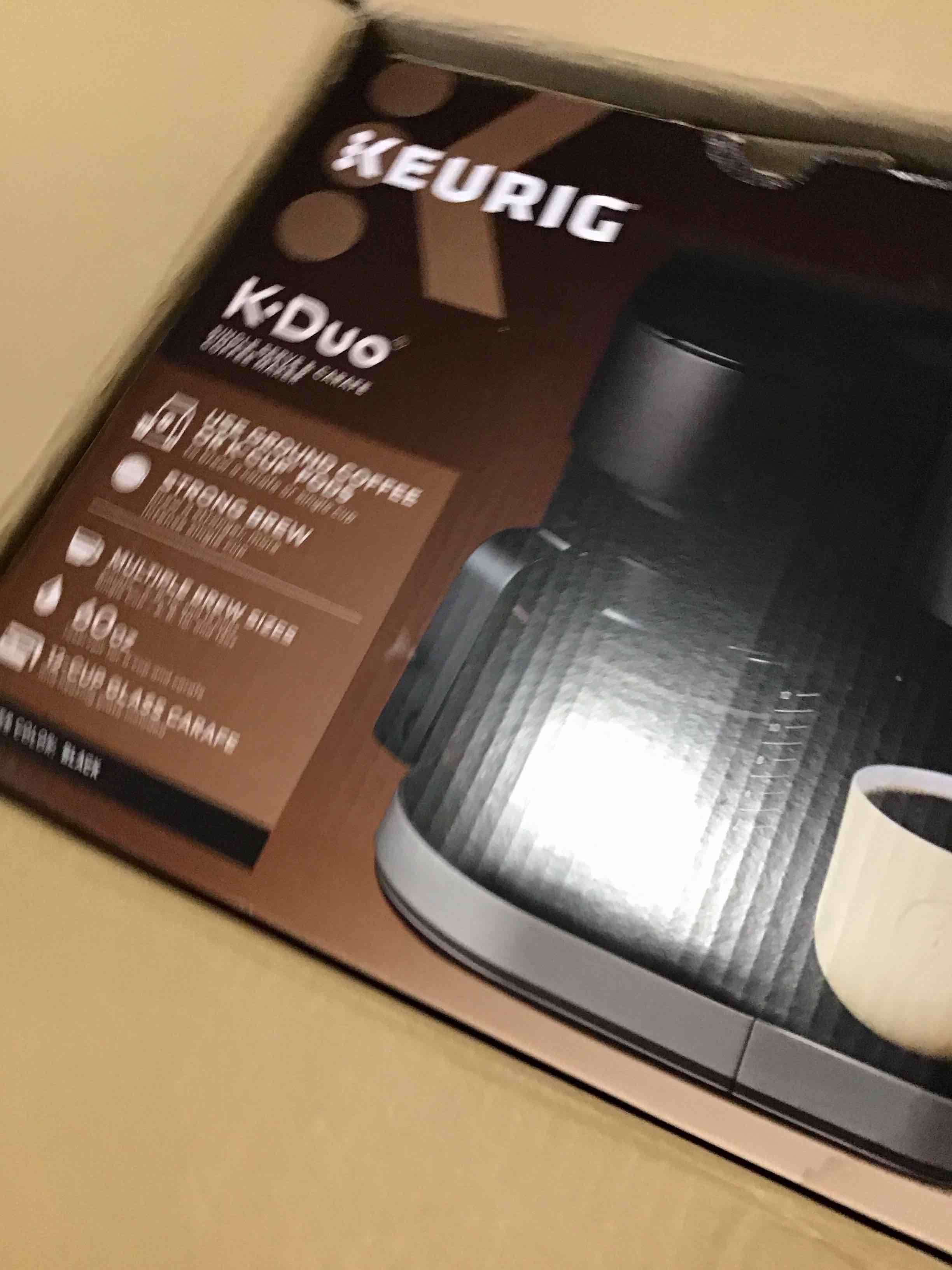 Keurig KDuo Single Serve KCup Pod & Carafe Coffee Maker, Black,1470 watts