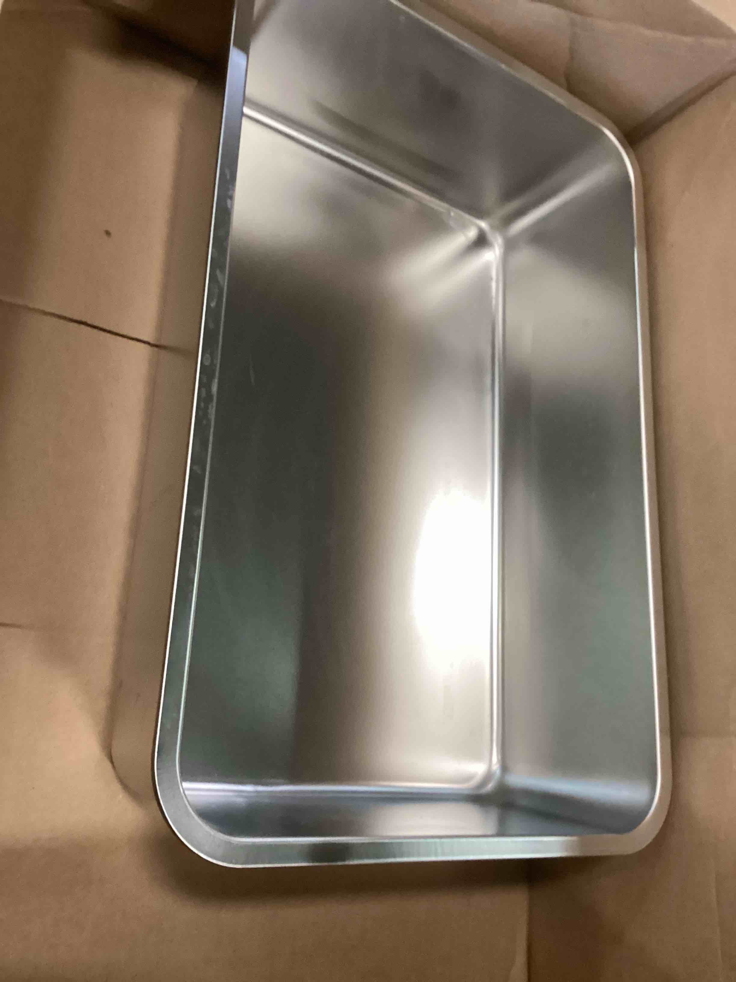 Stainless Steel Cat Litter Box, 23.6"x15.8"x6"(Height) Extra Large