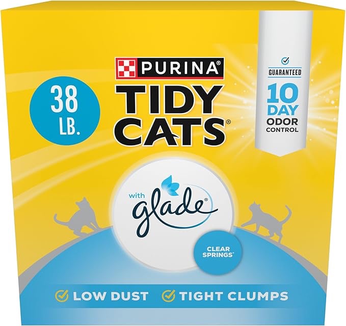 ( incomplete) Purina Tidy Cats Clumping Multi Cat Litter, Glade Clear Springs - 38 lb. Box