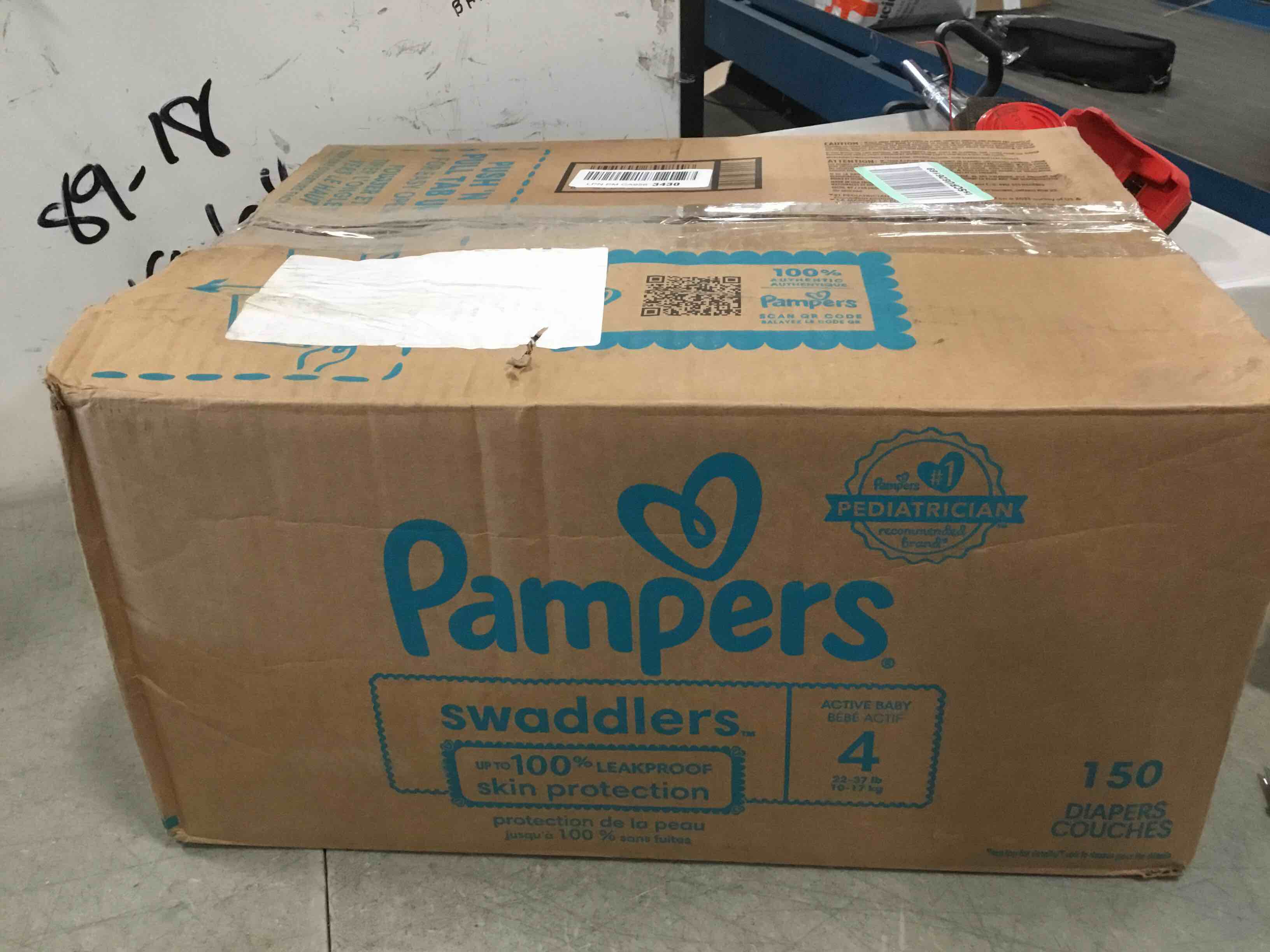 Diapers Size 4, 150 Count Pampers Swaddlers Disposable Baby Diapers