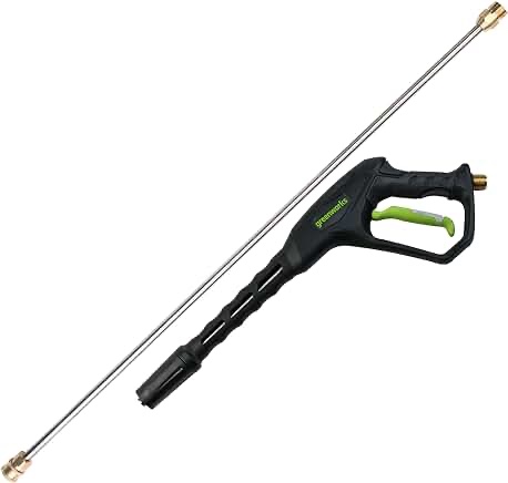 Greenworks Replacement Metal Spray Gun (4500 PSI Max), M22 x 14mm high pressure hose connection