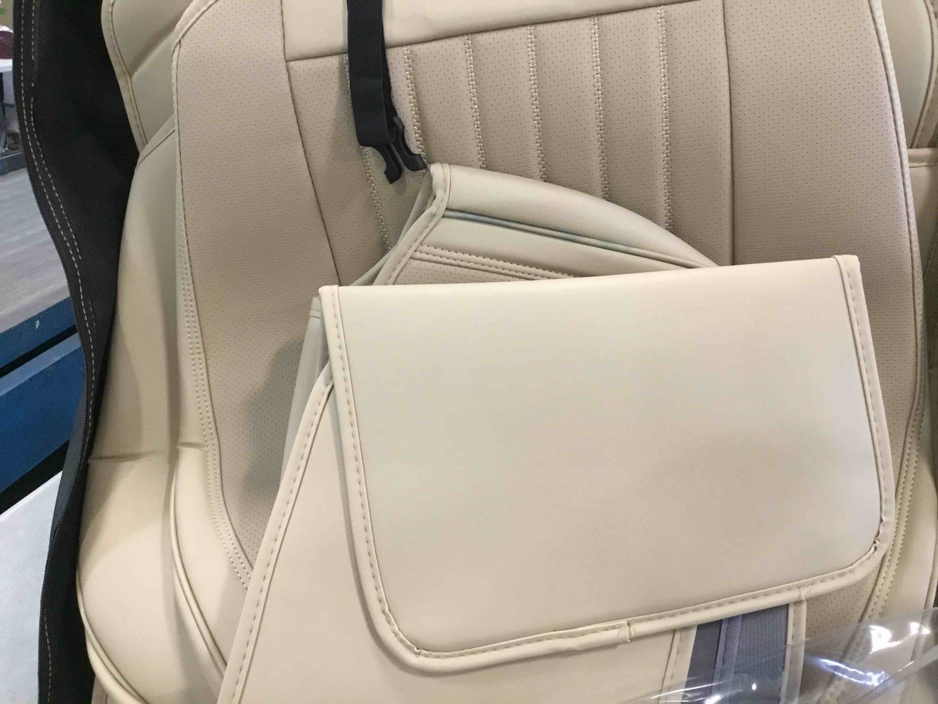 Coverado Front and Back Seat Covers for Cars, Nappa Leather Car Seat