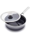 Merten & Storck European Crafted Steel Core Enameled Cookware, 1.9QT Saute Pan Jumbo Cooker with Lid, Induction, PFAS & PTFE Free, Dishwasher Safe, Oven & Broiler Safe, Aegean Teal
