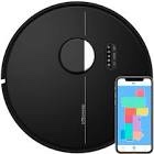 Dustin Self-Emptying Robot Vacuum Cleaner and Mop by bObsweep, Advanced LiDAR Mapping with Editable Map/NoSweep Zones, Alexa/Google Compatible, Good for Pet Hair, Carpet, Hardwood and Tile, in Night