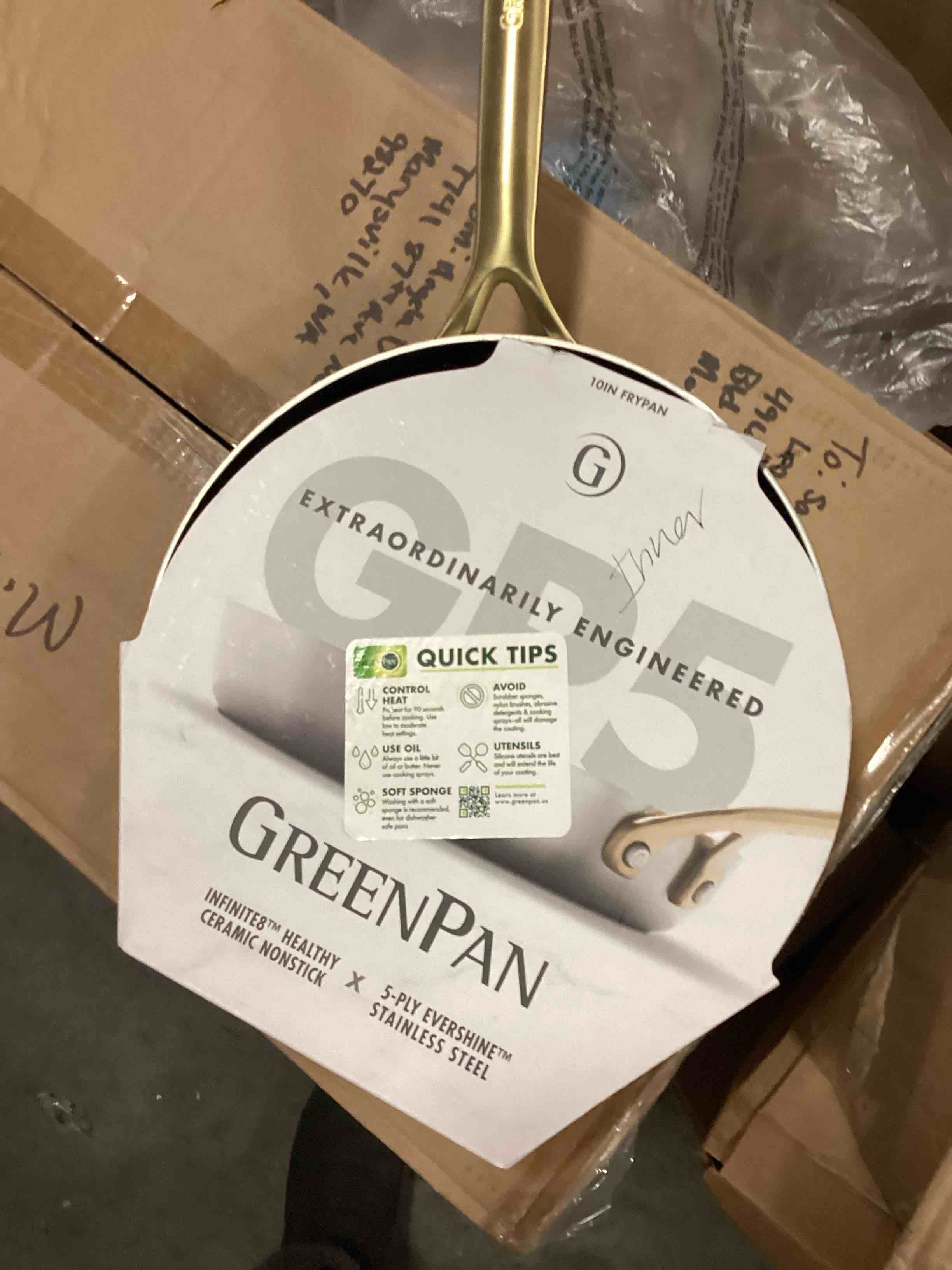 GP5 STAINLESS STEEL 10" FRYPAN | CHAMPAGNE HANDLE