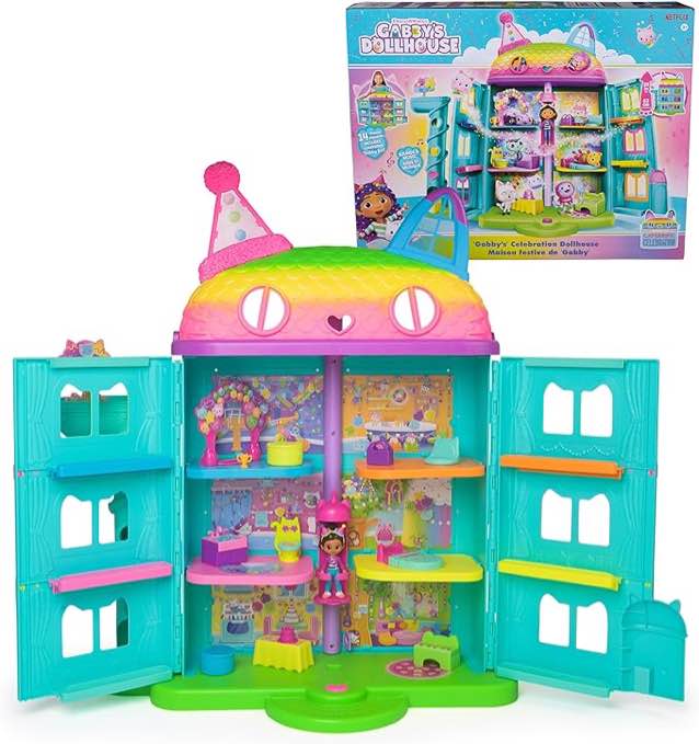 Gabby's Dollhouse Celebration and Deluxe Playsets