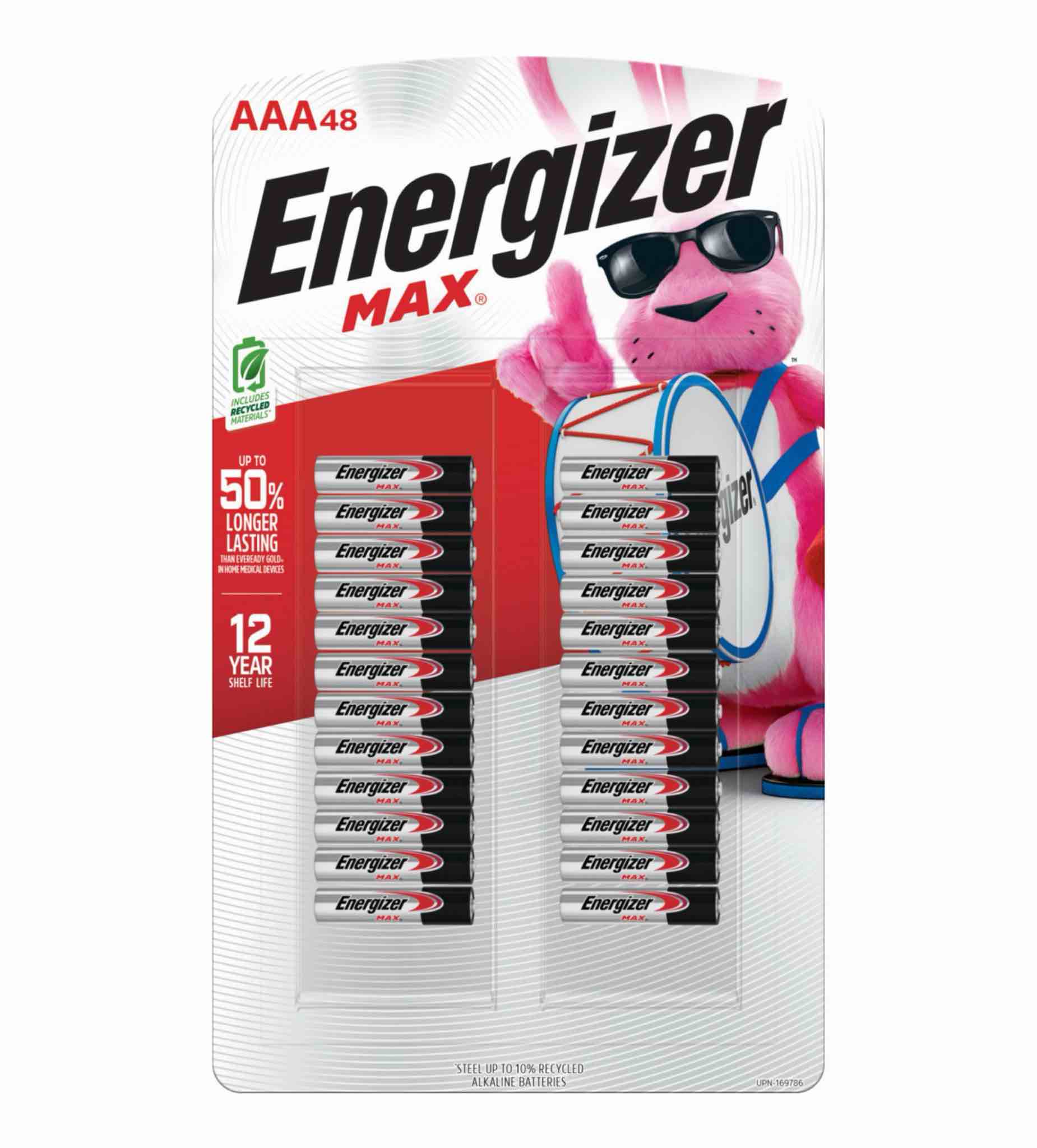 Energizer MAX AAA Alkaline Batteries, 48 pk.