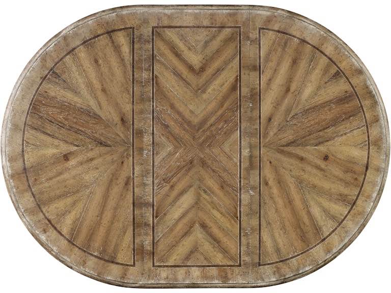 Hooker Furniture Casual Dining Chatelet Round Dining Table with One 20'' Leaf
