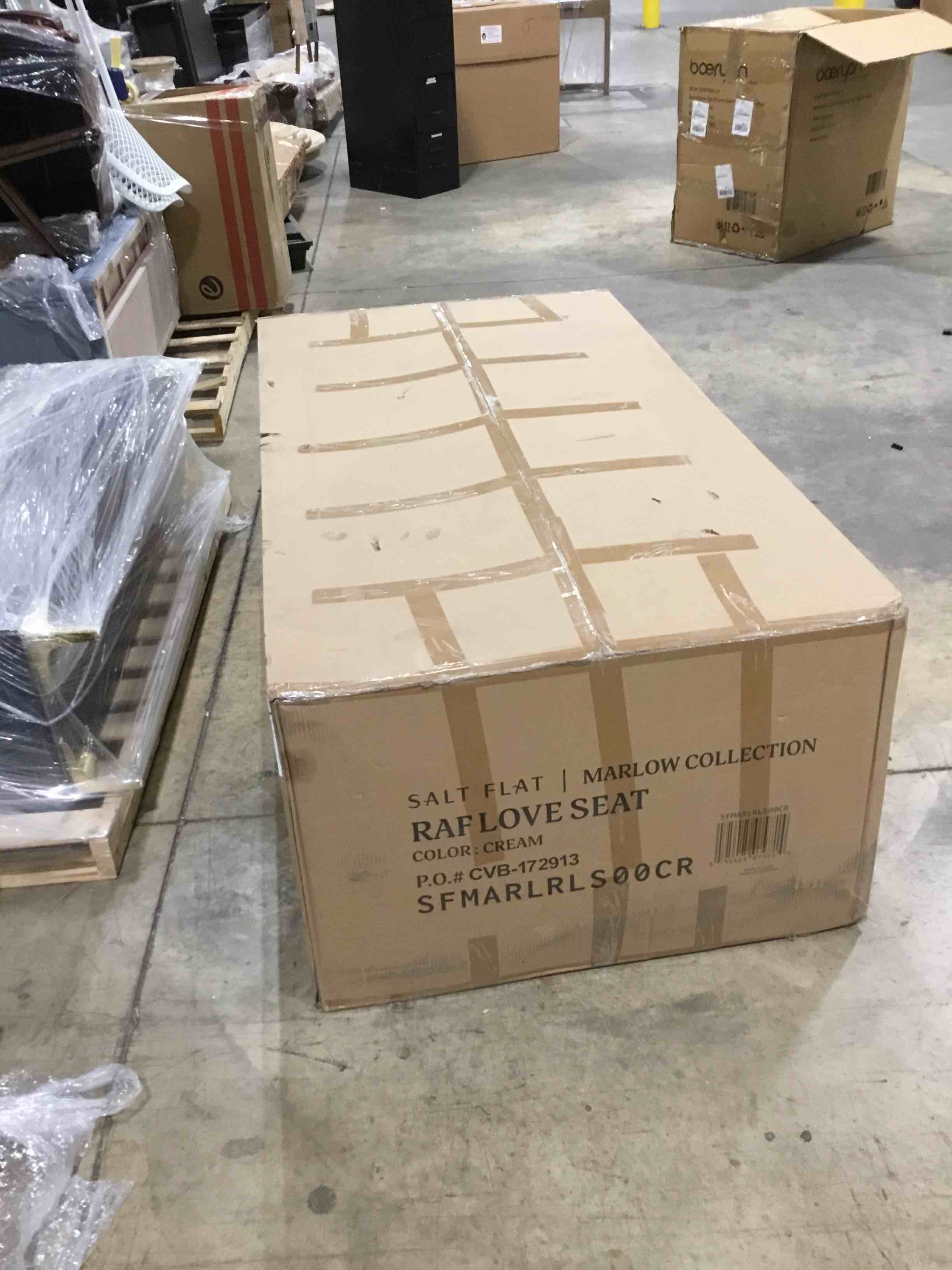 salt flat marlow collectio raf love seat-cream