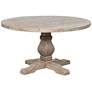 Caleb 55" Wide Reclaimed Desert Wood Round Rustic Dining Table