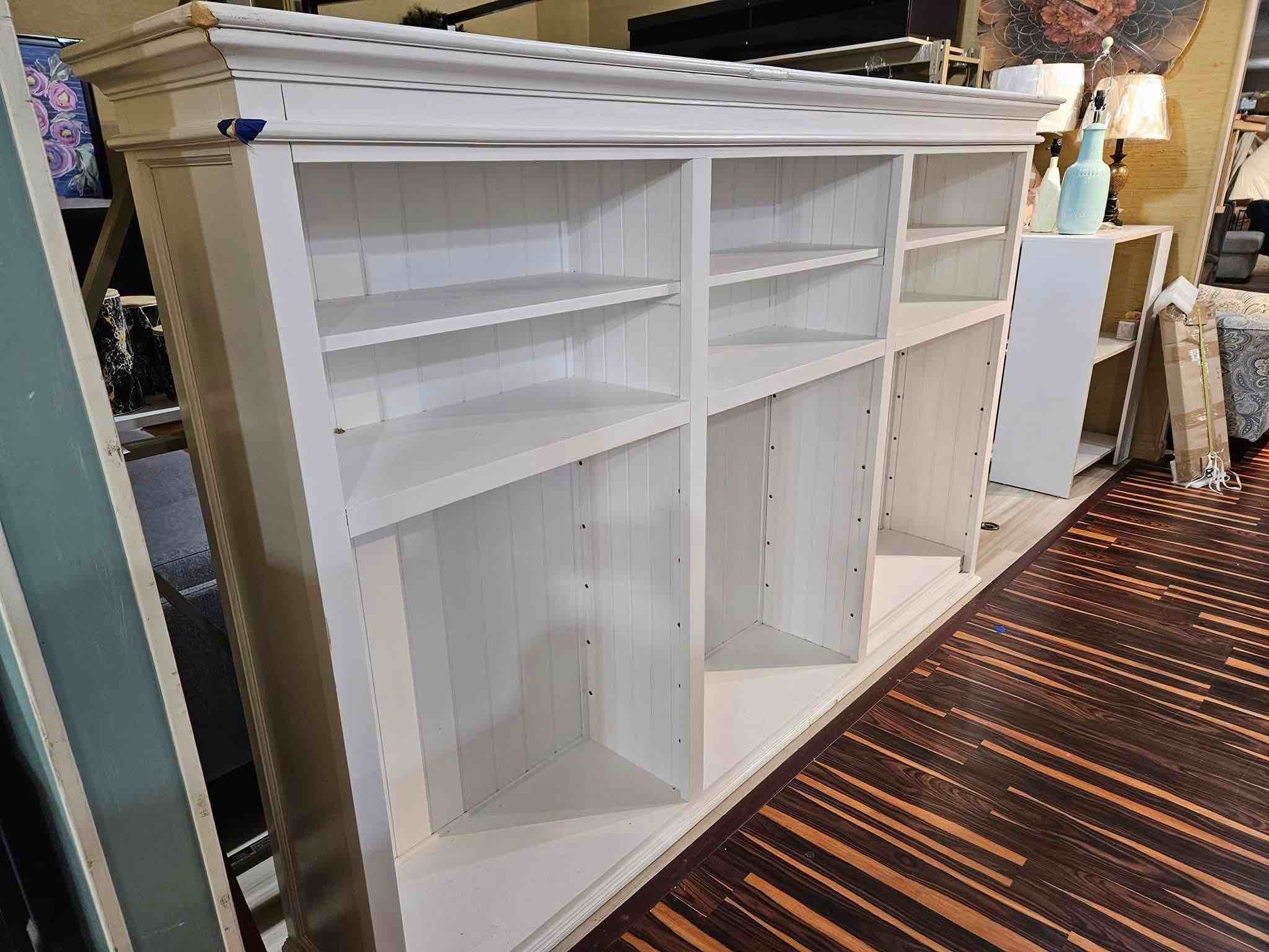Triple bay hutch unit white 59.06x94.49x15.75