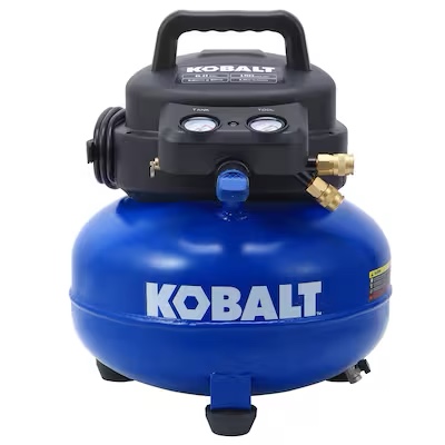 Kobalt 6 gal portable pancake air compressor 