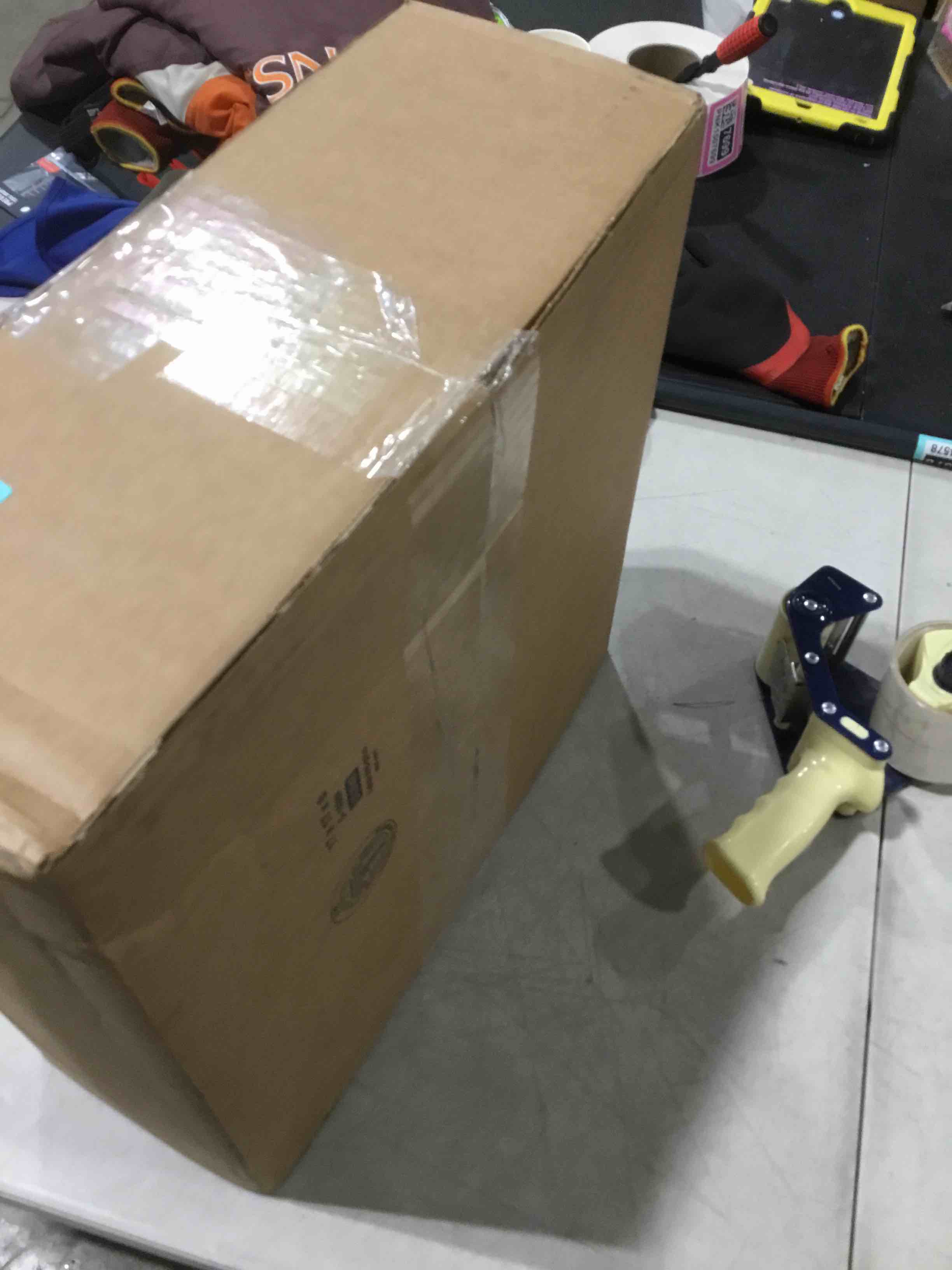 Snowman Head with Plaid Bow 16.5" PVC & PE Blend Wreath