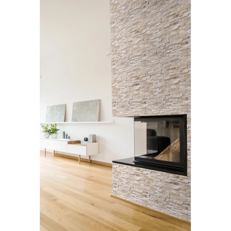 Stacked Natural Stone Ledger Panel Corner Wall Tile