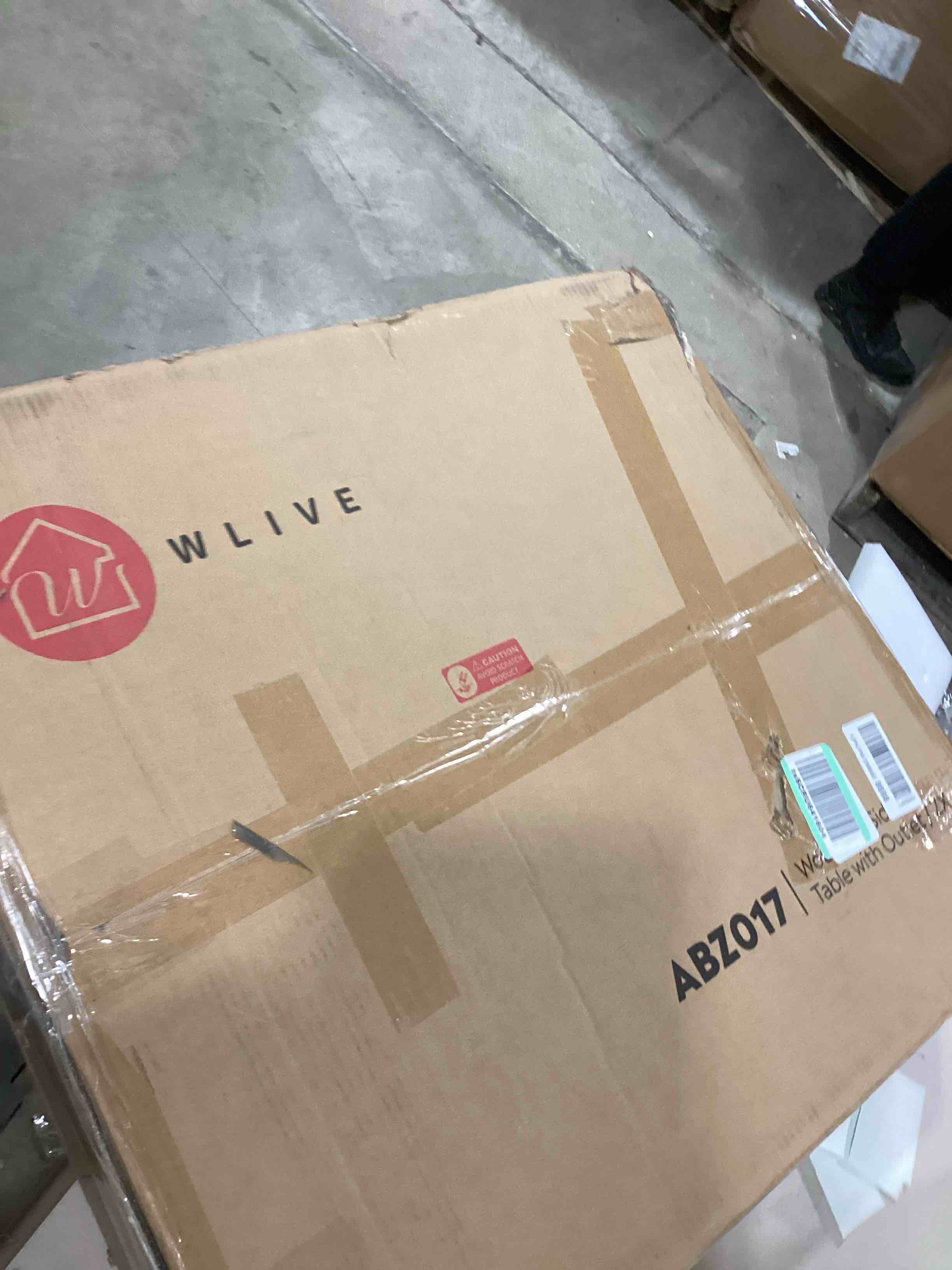 WLIVE Wide Snack Side Table, C Shaped End Table for Sofa Couch and Bed, Laptop Table, Work from Home, 26 Inch Tall, Light Brown