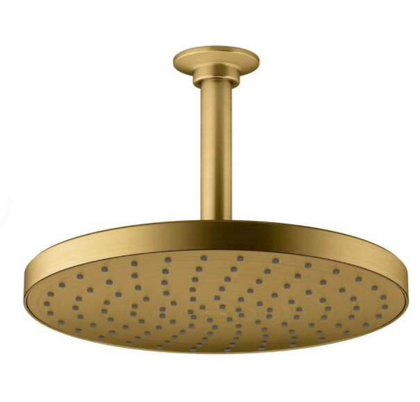 Modern Raincan Round Single-Function Shower Faucet Set, Valve Trim Kit, Rainfall Shower Head