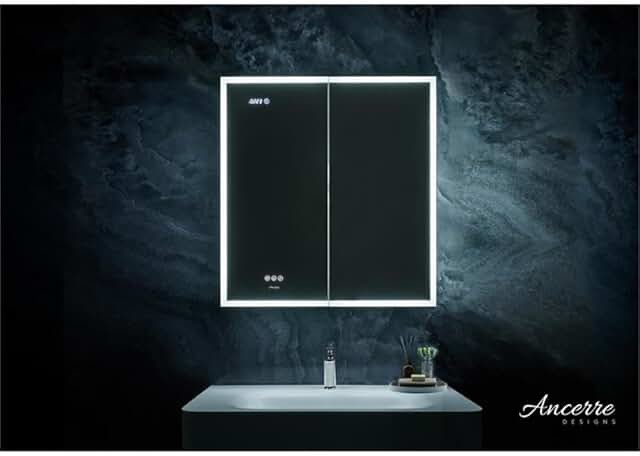 Pagani 30"| 36"| 48"W LED Mirror Medicine Cabinet With Defogger, Dimmer, Magnifier & USB Outlet