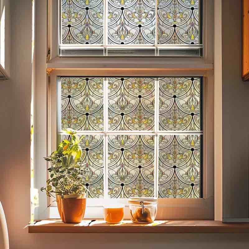 Ironwork Design Glass Accent Window Film