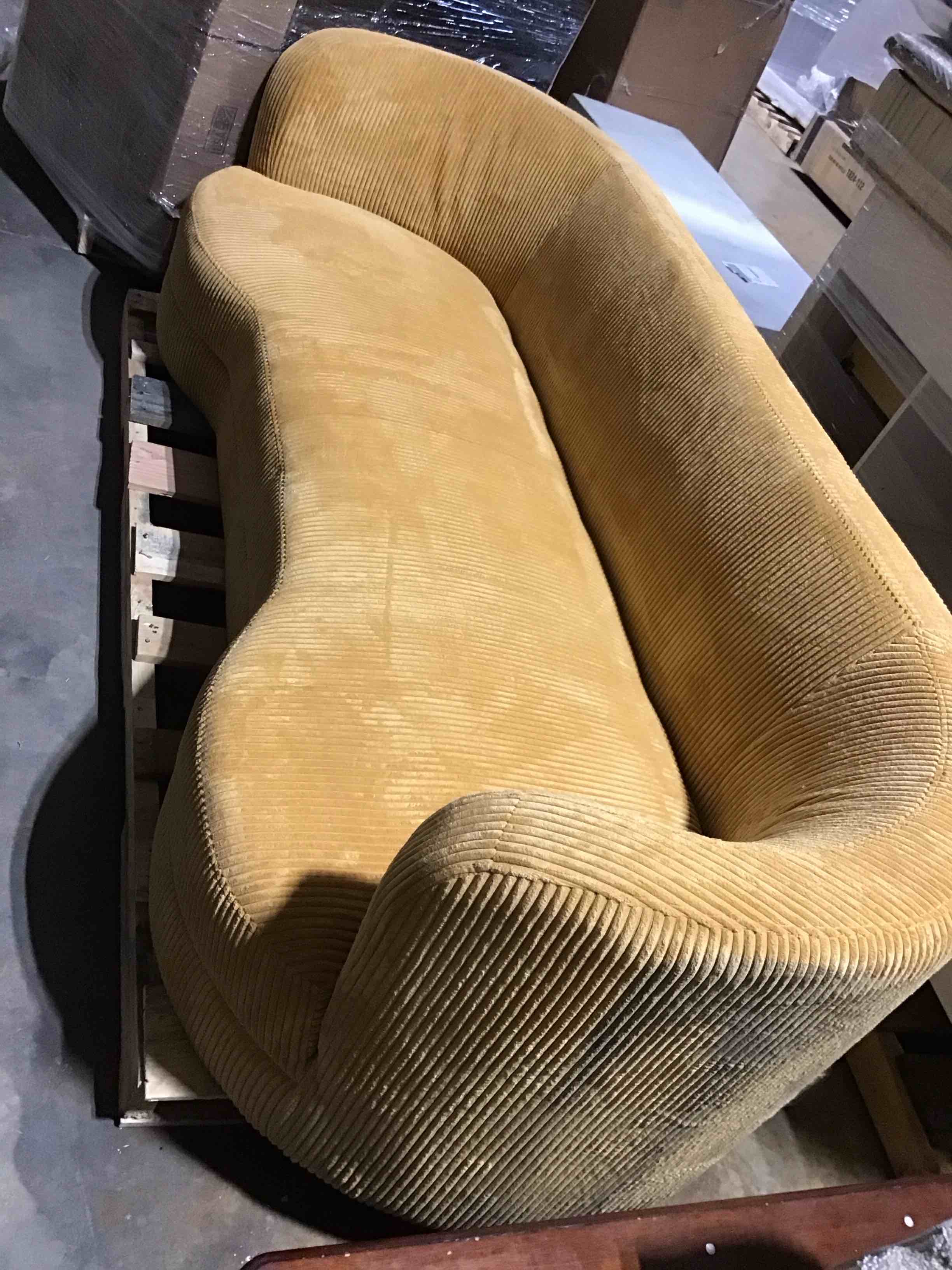 Lutanda 90'' Corduroy Sofa