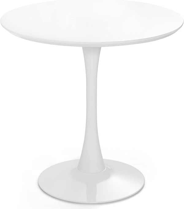 white tulip pedestal table 