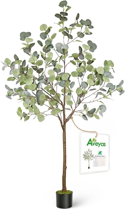 5ft Artificial Eucalyptus Tree for Home Decor