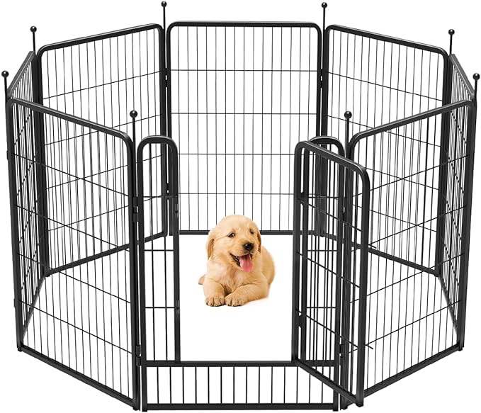 FXW Rollick Dog Playpen for Yard, RV Camping?Patented, 40 inch 8 Panels
