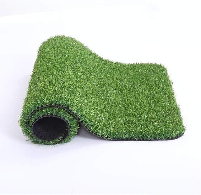 MAYSHINE Artificial Grass Door Mat Indoor/Outdoor Rug Green Turf Perfect for Multi-Purpose Home Entryway Scraper Doormat Dog Mats 18x29.5 Inches