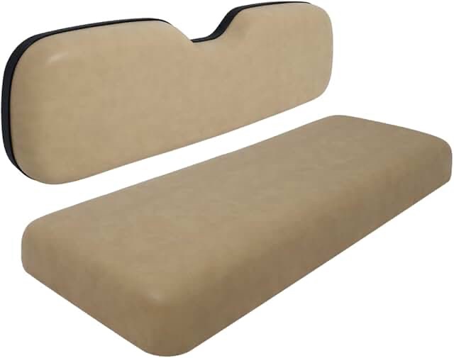 ILVGOLF Universal Golf Cart Rear Flip Seat Replacement Cushions for EZGO, for Club Car, for Yamaha, Tan