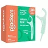 Plackers Micro Line Dental Floss Picks, Mint, 450 ct.