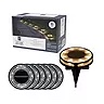 Member's Mark Matte Black LED Solar Disc Lights, 6-Pack