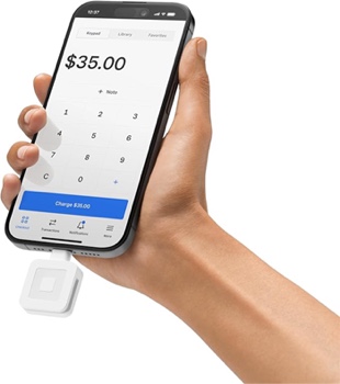 Assorted Items: Bag, Square Readers, Dock For Square Reader