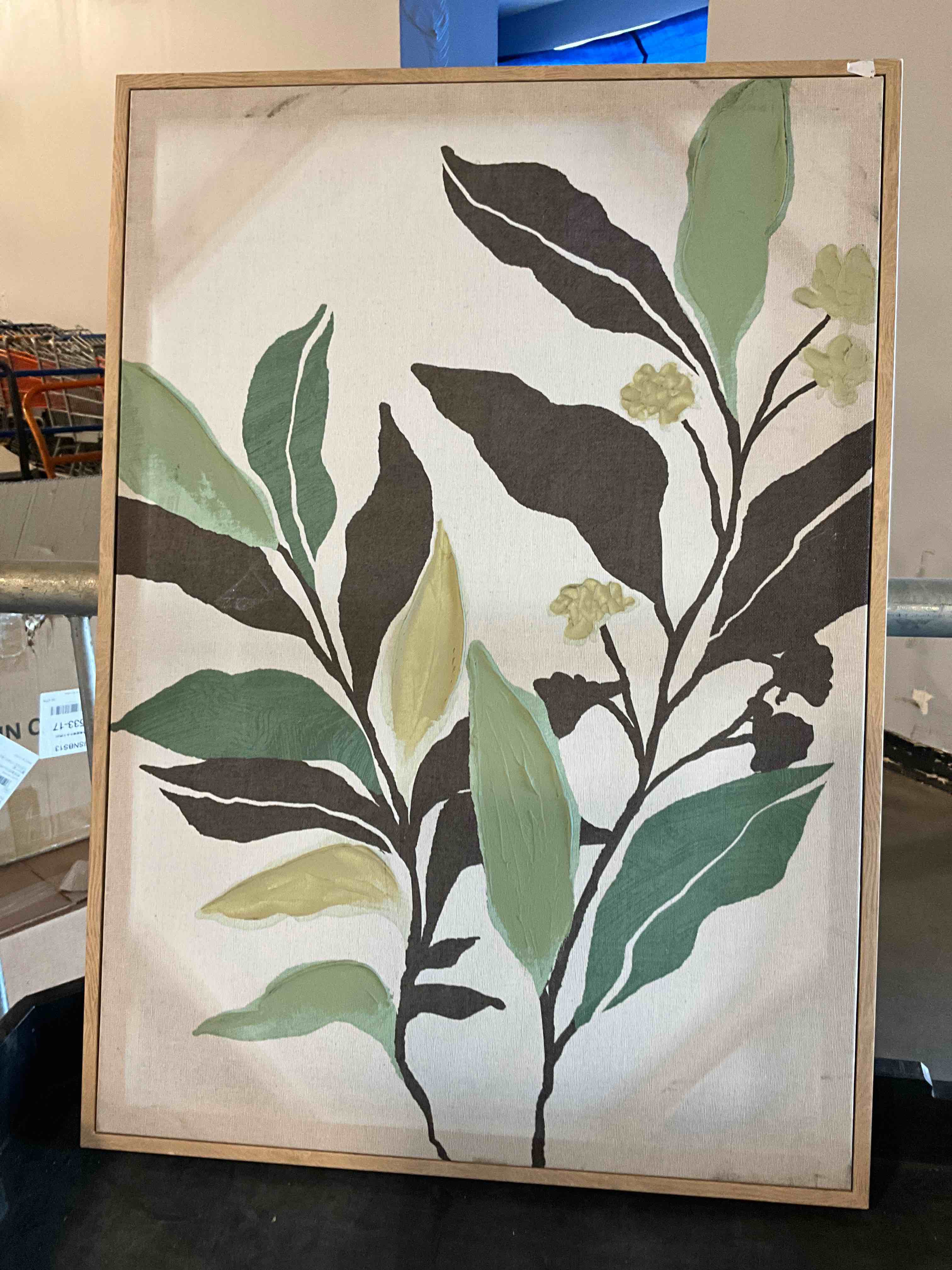 Forest Leaf Painting Art, 20” x 28”