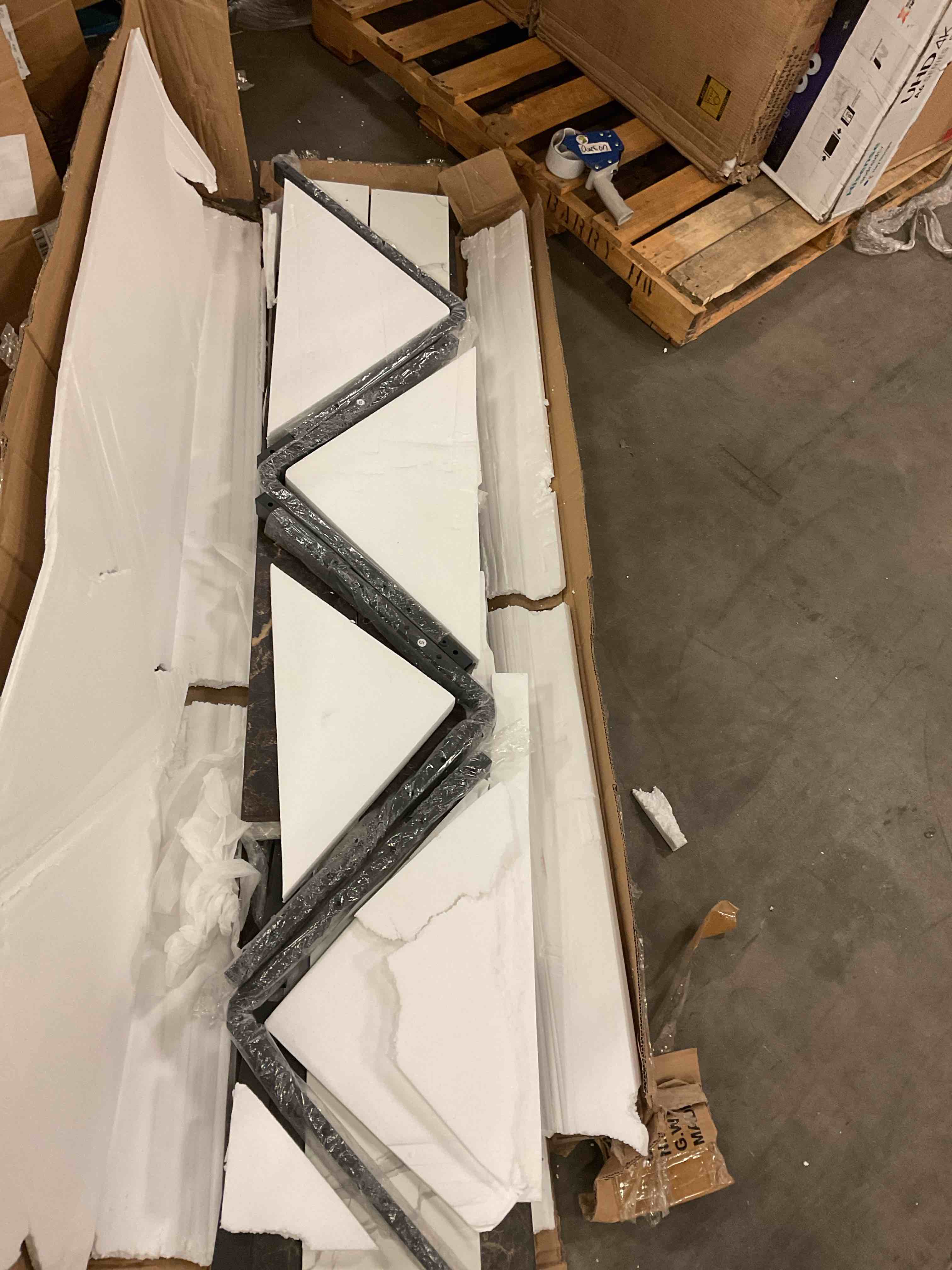 DJ0445CEMB faux marble wood shelf or cabinet