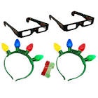 Magic Lights Red Box 2 Headbands, Glasses, Bracelets - Kids