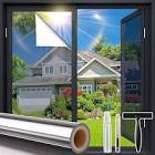 Coavas One Way Window Privacy Film, Window Tint for Home, Reflective Mirror Glass Windows Coverings Heat UV Blocking See Out Not in, Silver,35.4 x 78.7 Inch