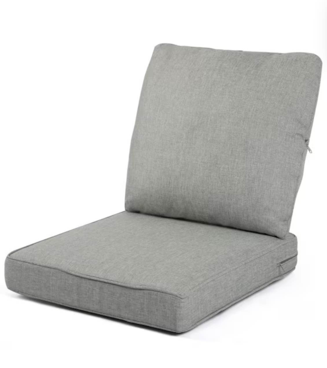 24 in. x 24 in. Outdoor Dining Chair Cushion in Light Gray